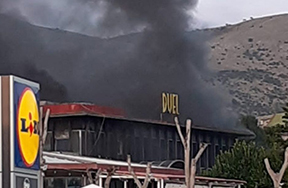 Caserta. L'incendio della multisala Duel il 26 agosto 2022 Caserta. L'incendio della multisala Duel il 26 agosto 2022