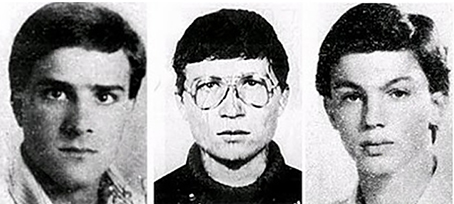 I tre ragazzi uccisi: Franco Bigonzetti, Francesco Ciavatta e Stefano Recchioni I tre ragazzi uccisi: Franco Bigonzetti, Francesco Ciavatta e Stefano Recchioni