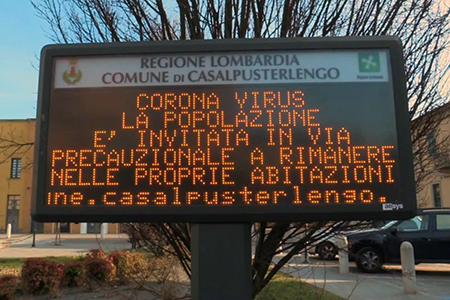 Coronavirus, Castelpusterlengo: invito alla popolazione a rimanere a casa 