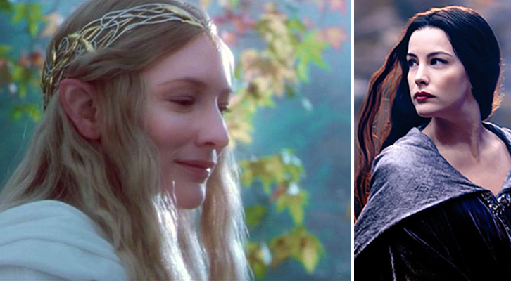 Il Signore degli Anelli: le regine degli elfi Cate Blanchett-Galabriel e Liv Tyler-Arwen