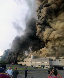 Un disastro ambientale l'incendio del Tmb di Malagrotta