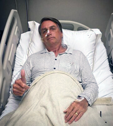 Jair Bolsonaro ospedale per uno dei ricoveri successivi all'attentato dell'ottobre 2018