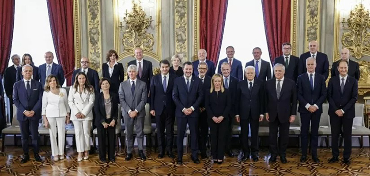 I ministri del Governo guidato da Giorgia Meloni. Matteo Salvini e Antonio Taiani i vice premier