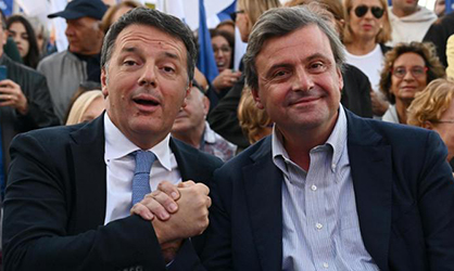 I due leader del Terzo Polo Matteo Renzi e Carlo Calenda