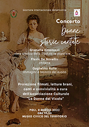 Donne storie cantate, concerto a Poli per l'8 marzo
