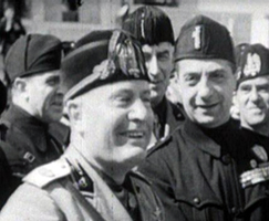 Giuseppe Bottai con Benito Mussolini