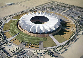 Il King Fahd International Stadium di Riad dove si gioca la Supercoppa Italiana di Calcio